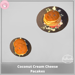 Coconut Cream Cheese Pancakes