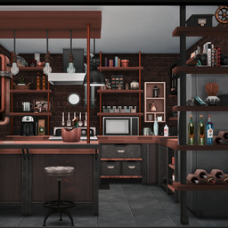 Industrial-style kitchen