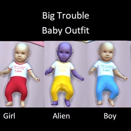 Big trouble baby outfit