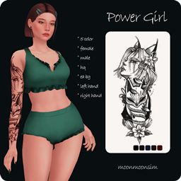 Power Girl Tattoo logo
