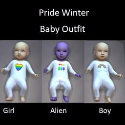 Pride winter baby outfit