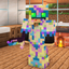 Pastel Rainbow Netherite logo