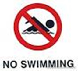 noswimming logo