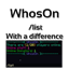 WhosOn logo