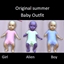 Original summer baby outfit logo