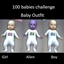 One hundred babies challenge outfit logo