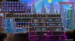 Terraria Hardmode Fortress Construction