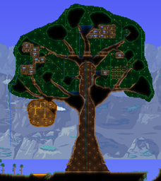 Giant Living Wood Treehouse