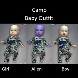 Camo baby outfit