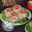 Salad "Olivier" with red Caviar logo