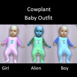 Cowplant baby outfit