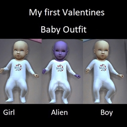 My first Valentines baby outfit