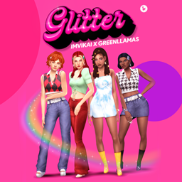 GLITTER (with imvikai) logo