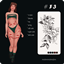 hip flower female tattoo logo