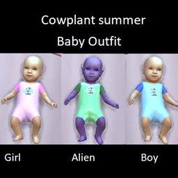 Cowplant summer baby outfit