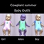 Cowplant summer baby outfit logo