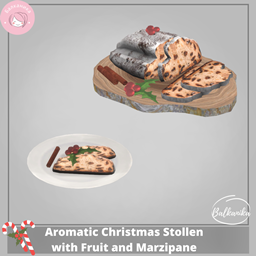 Aromatic Christmas Stollen with Fruit and Marzipan logo