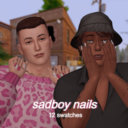 sadboy nails logo