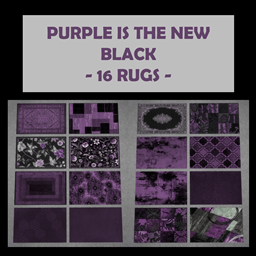 Purple is the New Black - 16 Rugs