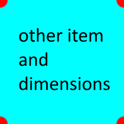 other item and dimension