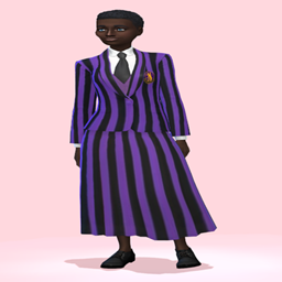 Nevermore School Uniform in Purple and Black logo