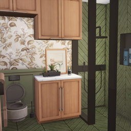 Country Bathroom w/shower logo