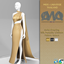 MANDY​ CHANAPON - Gold Draping Silk Metallic Chiffon Fabric Gown logo