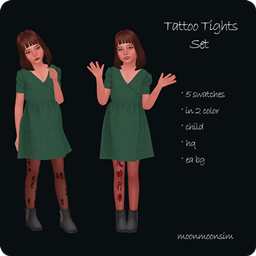 Tattoo Tights Set Child