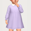 collar dress - toddler logo
