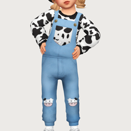 patch overalls - toddler