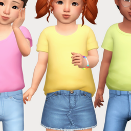 basic tucked t-shirts - toddler