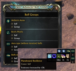 Twin: Advanced Buff Tracker