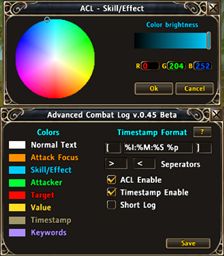 Advanced Combat Log