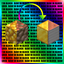 Raw in Block [Fabric] logo