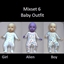 Mixset 6 baby outfit logo