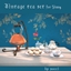 Vintage tea set logo