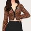 crop cardigan - female logo