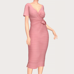bodycon wrap dress - female
