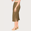 knit ribbed skirt - female logo