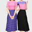 check long skirt - female logo
