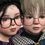 round & square glasses - toddler logo