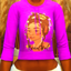Beautiful Goddess Locs Cropped Sweater | Queen's Night Life Series logo