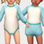 colorblock set - toddler logo