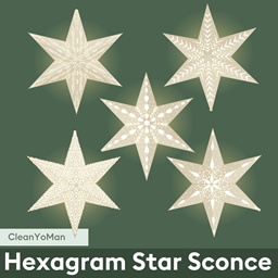 Hexagram Star Wall Lamp