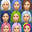 Girl Hair (colored) logo