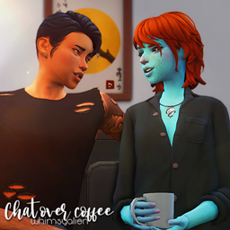 [Whimsyalien] Chat over coffee || Pose Pack