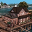 Fish restaurant logo