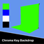 Chroma Key Screen / Backdrop | Blue / Green / White / Black logo