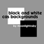 black and white cas background logo