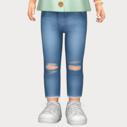 skinny jeans - toddler logo